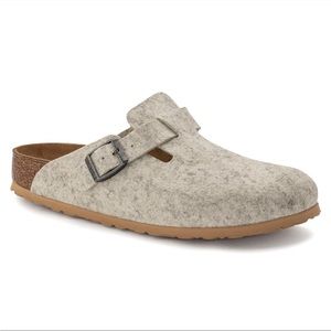 Birkenstock Boston Clog - Wool - Size: 6-6.5 US (37 EU) - Color: Eggshell — NWT